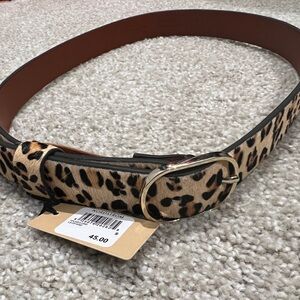 Leopard Print Belt